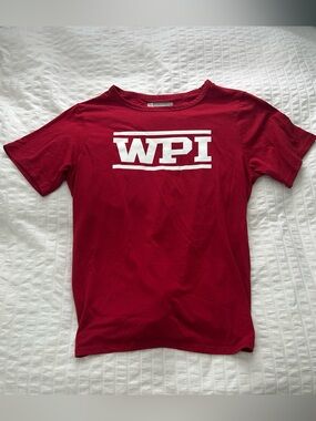 Red WPI Logo Tee